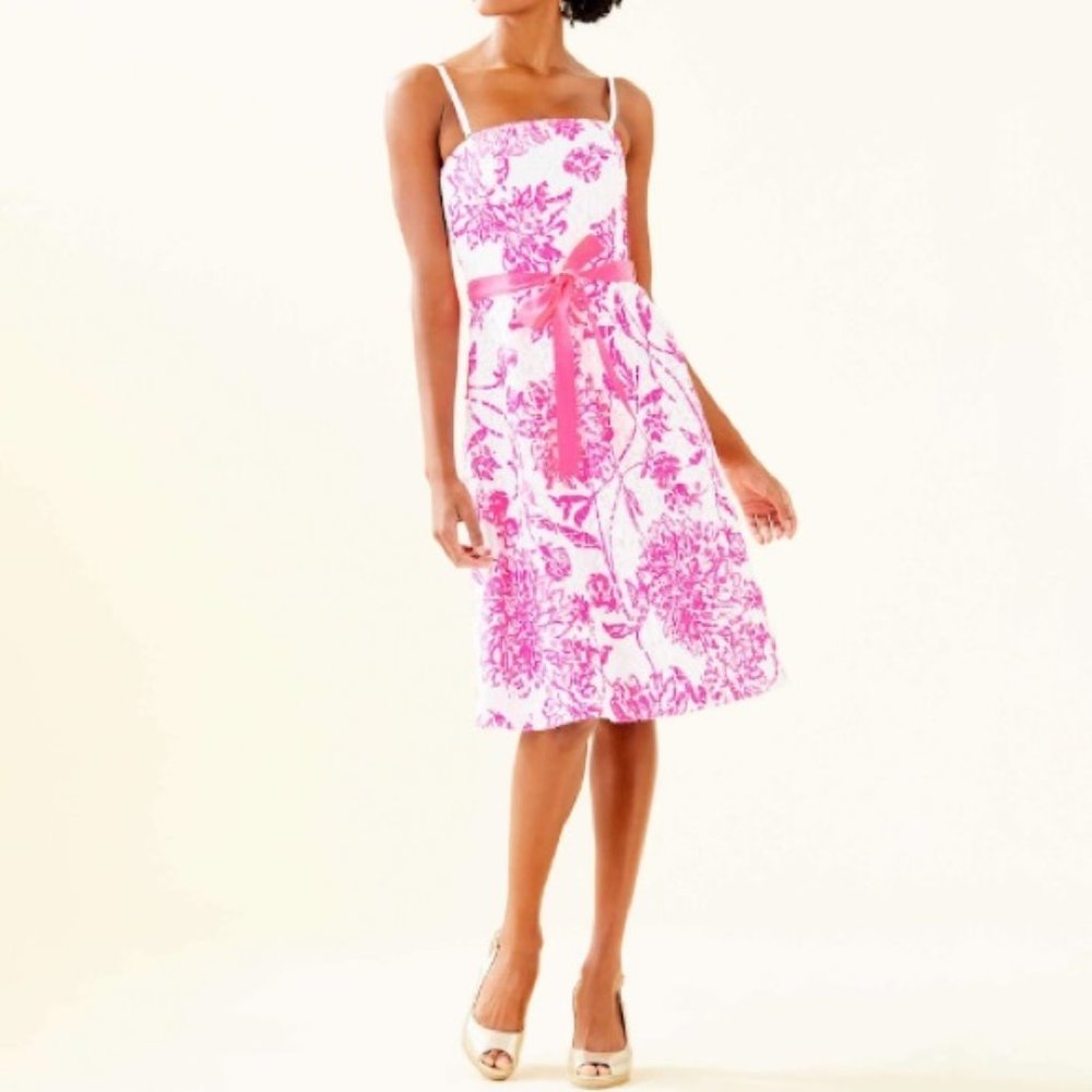 Lilly Pultizer Sienna Strapless Dress 00 - Picture 2 of 5